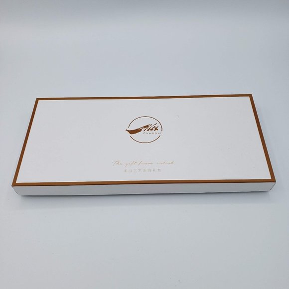 Champur Glamorous Novelty Print Silk Neck Scarf Pastel Blue - Picture 3 of 11